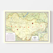map of Mongolia