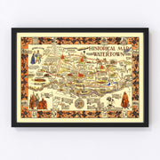 Watertown Vintage Map 1930