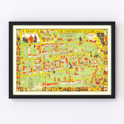 University of Chicago Vintage Map 1932