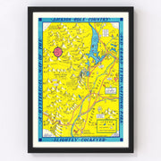 Grand Teton National Park Vintage Map 1947