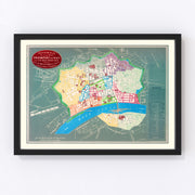 Frankfurt Vintage Map 1844