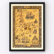 Cape Ann Vintage Map 1927