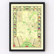 Hartford Vintage Map 1933