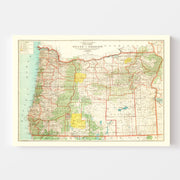 map of Oregon