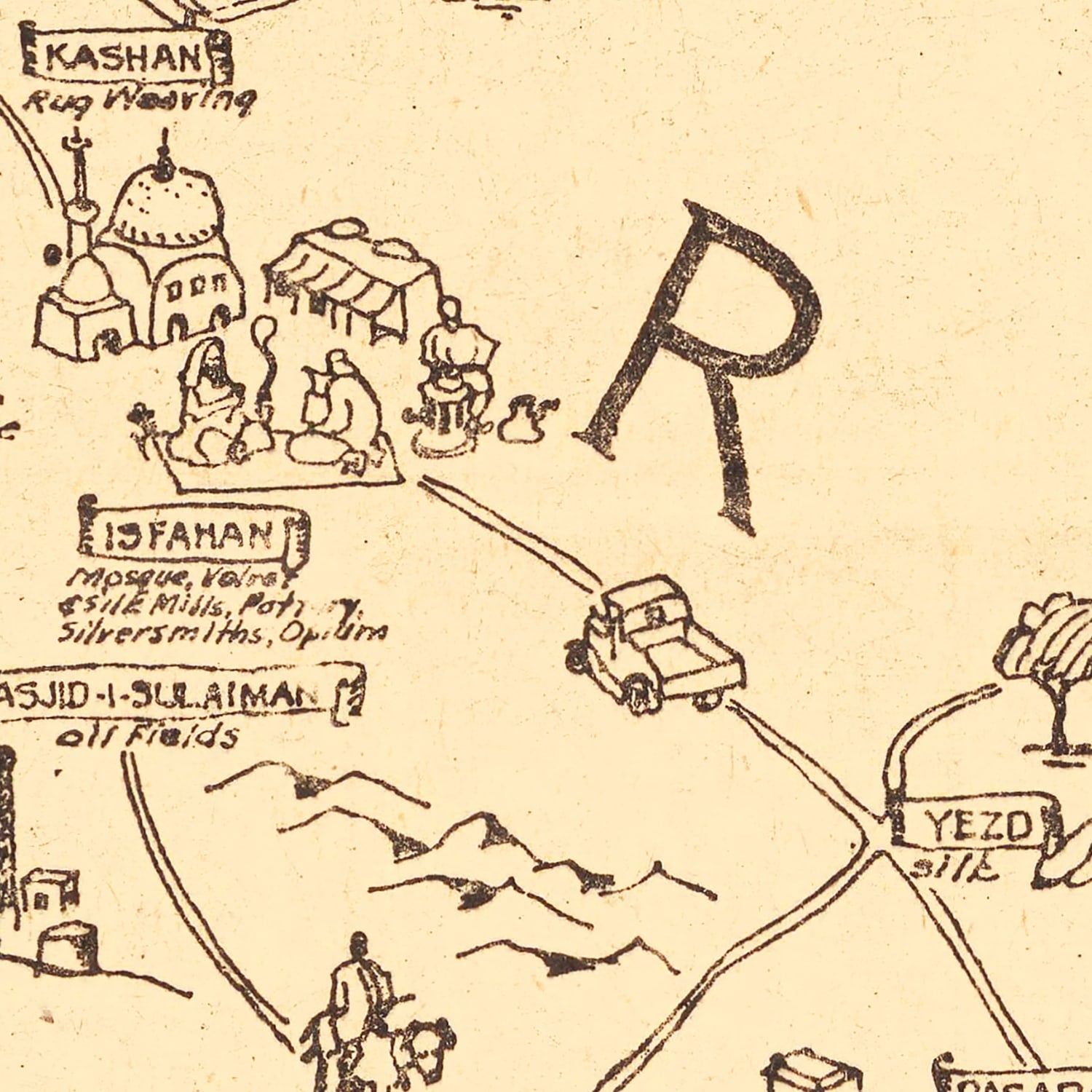 Restored historic details from the 1944 country map of County