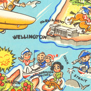 old New Zealand map