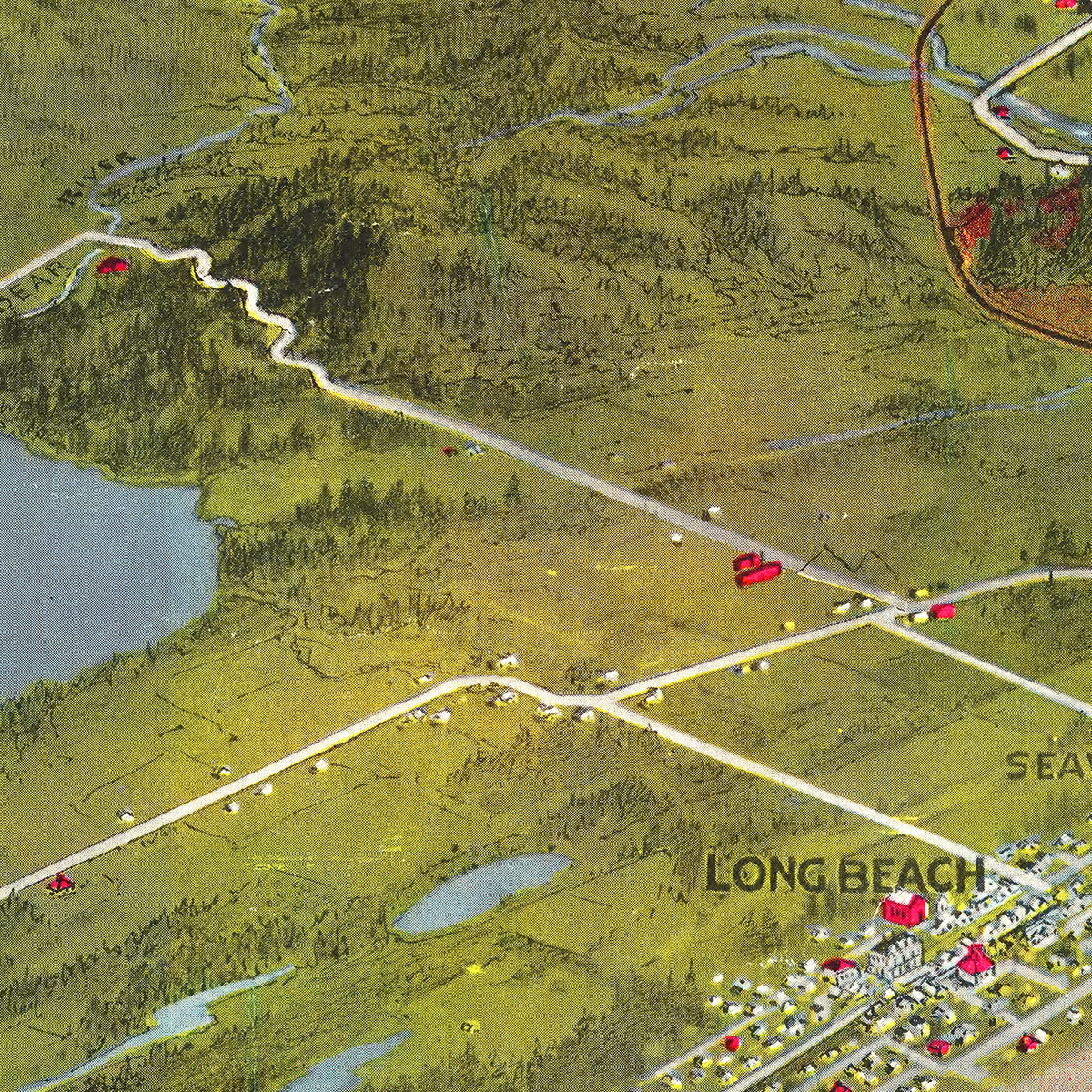 Restored historic details from the 1918 coastline map of County, Massachusetts