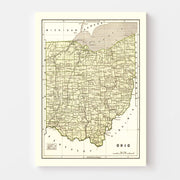 map of Ohio