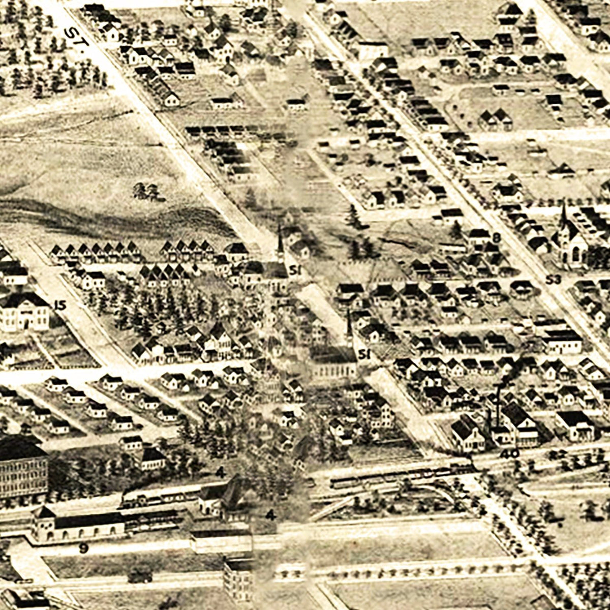 Vintage Anniston Alabama Maps