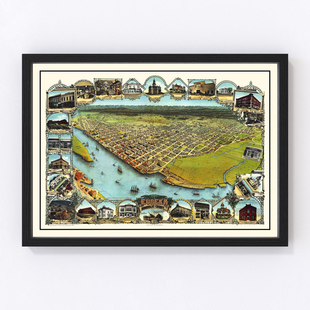 Eureka Vintage Map 1902