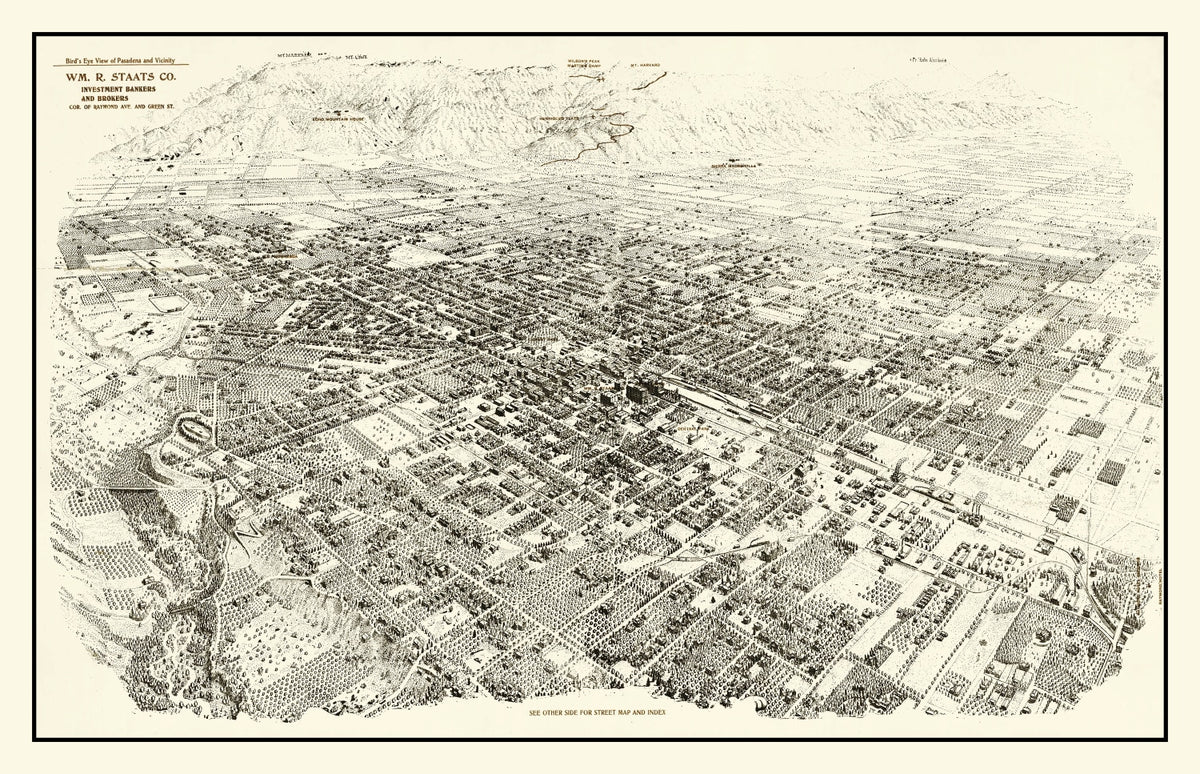 Preview of Vintage Map of Pasadena, California 1903