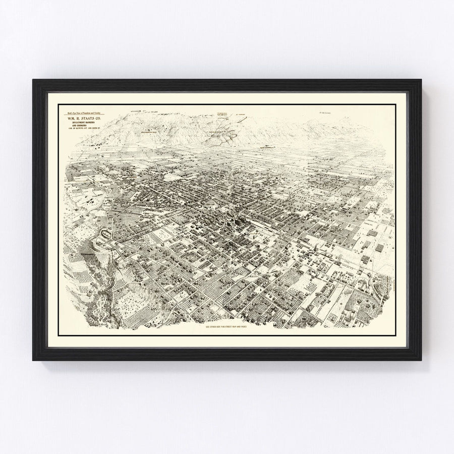 Pasadena Vintage Map 1903