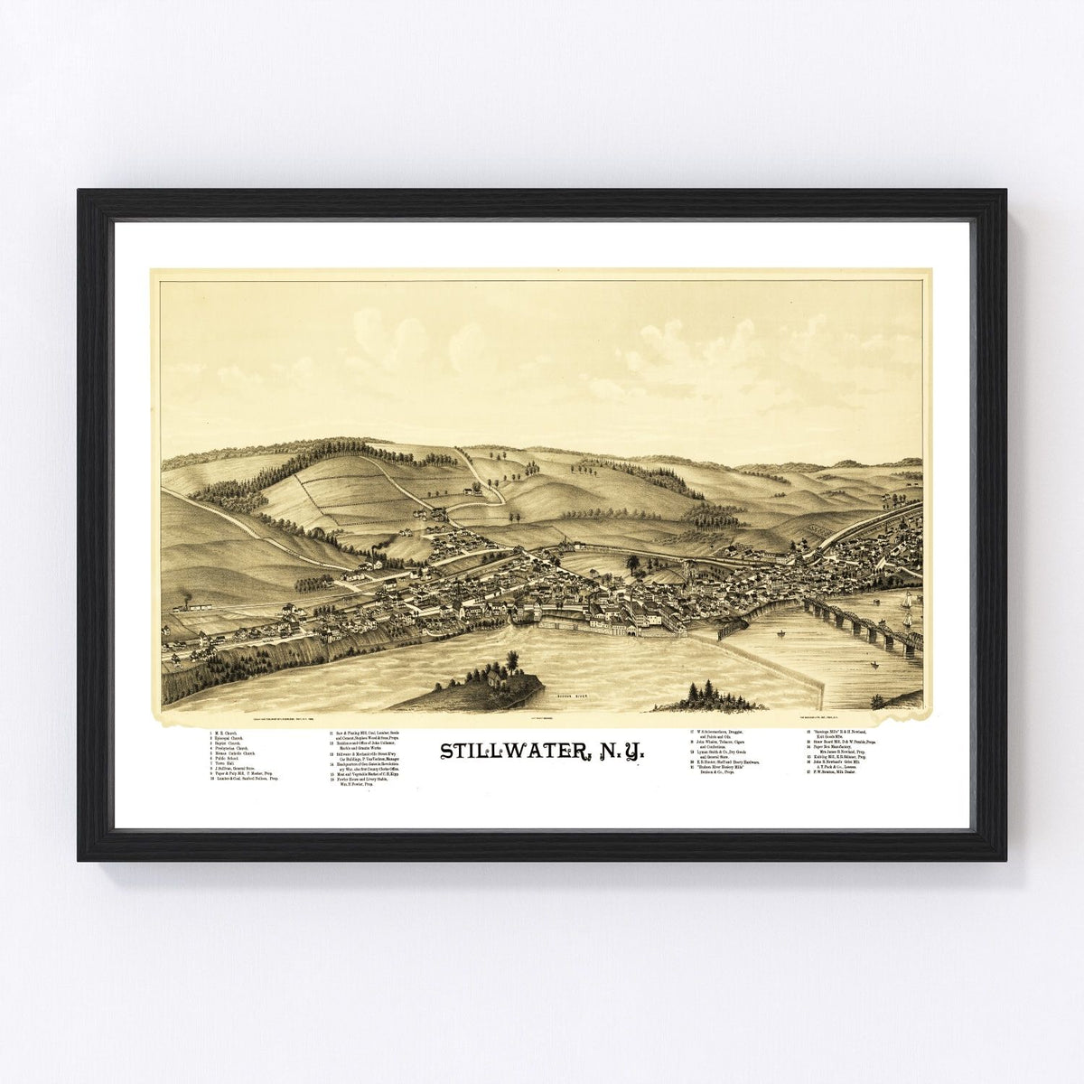 Stillwater Vintage Map 1889