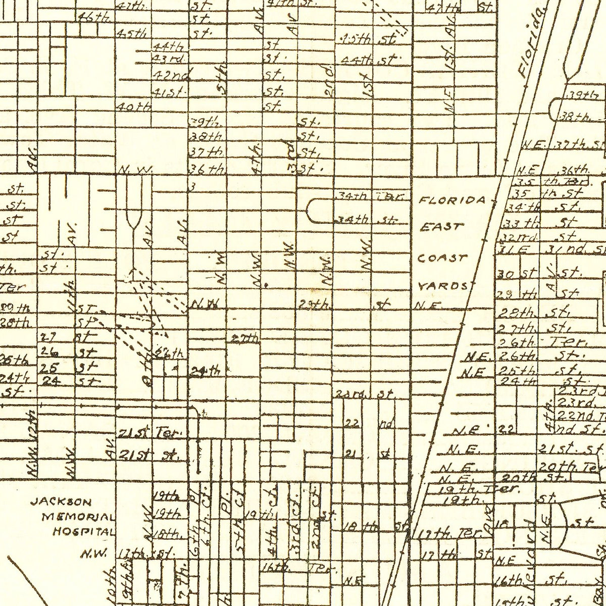 Vintage Miami Maps