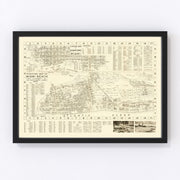 Miami Beach Vintage Map 1935