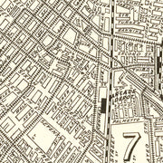 Vintage Map of Los Angeles, California 1908