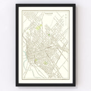Dallas Vintage Map 1893