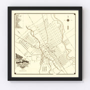 San Jose Vintage Map 1872