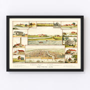 Chicago Vintage Map 1893