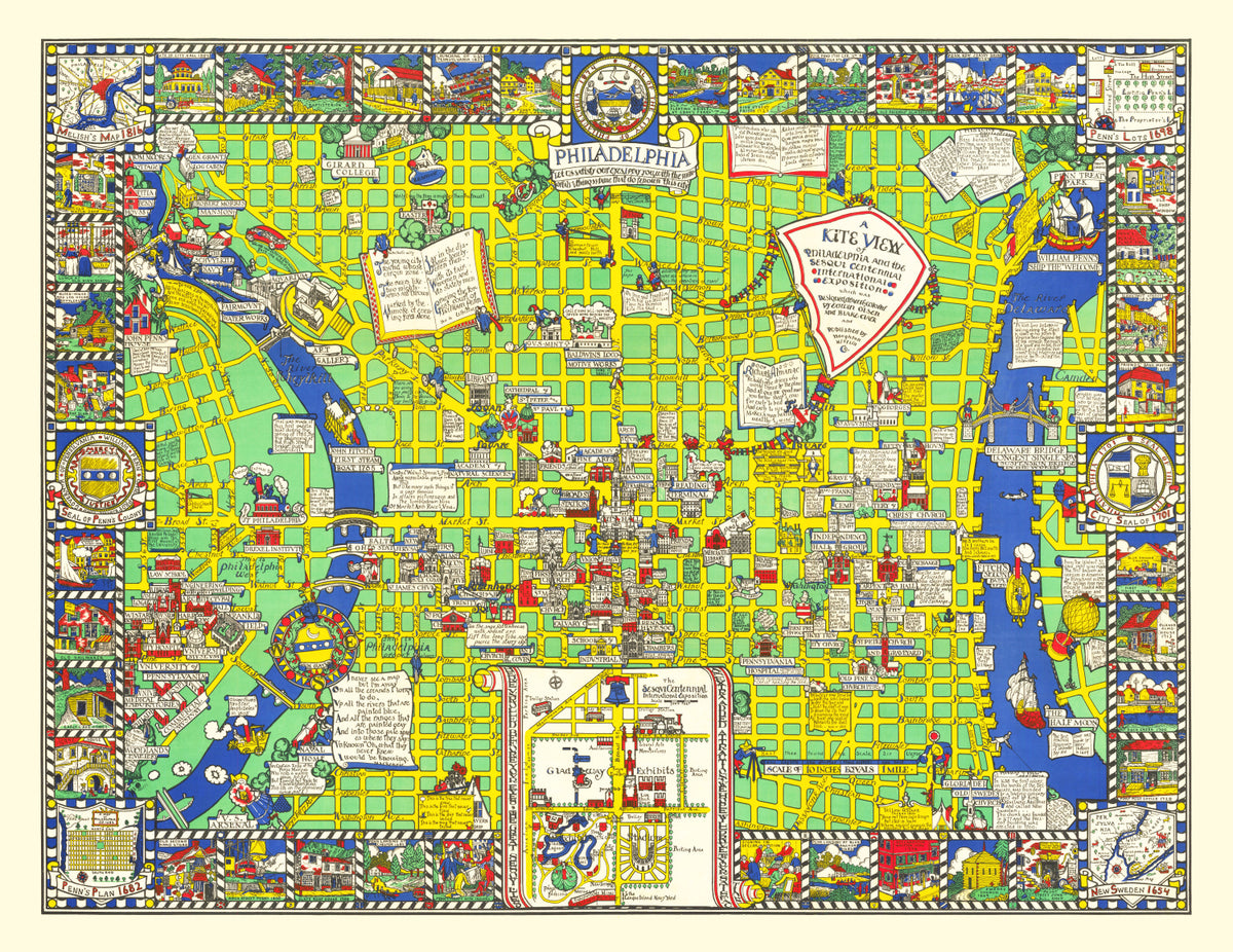 Preview of Vintage Map of Philadelphia, Pennsylvania 1926