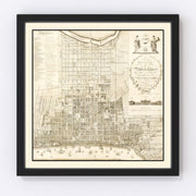 Philadelphia Vintage Map 1819