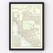 San Diego Vintage Map 1912