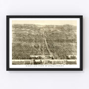 Syracuse Vintage Map 1868
