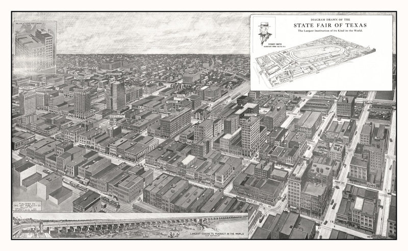 Size comparison using Vintage Map of Dallas, Texas 1912