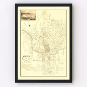 Austin Vintage Map 1891
