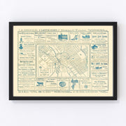 San Jose Vintage Map 1886