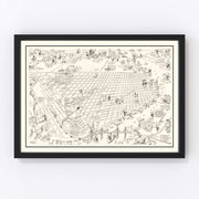 San Francisco Vintage Map 1945
