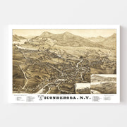 map of Ticonderoga