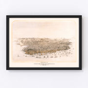 San Francisco Vintage Map 1868