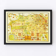 San Francisco Vintage Map 1927