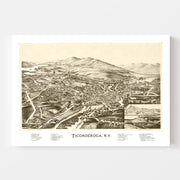 map of Ticonderoga