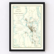 Seattle Vintage Map 1894