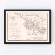 Boston Vintage Map 1728