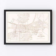Nashville Vintage Map 1860