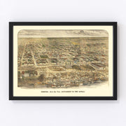 Memphis Vintage Map 1885