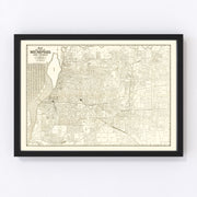 Memphis Vintage Map 1925