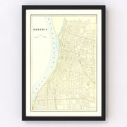 Memphis Vintage Map 1895