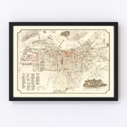 Lousiville Vintage Map 1895