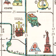 Vintage Map of Baltimore, Maryland 1929