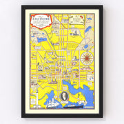 Baltimore Vintage Map 1935