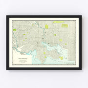 Baltimore Vintage Map 1892