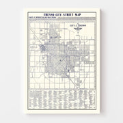 map of Fresno