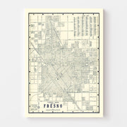 map of Fresno
