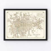 Atlanta Vintage Map 1931
