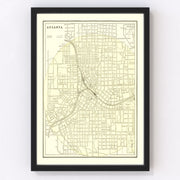Atlanta Vintage Map 1892