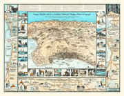 Vintage Map of Long Beach, California 1936